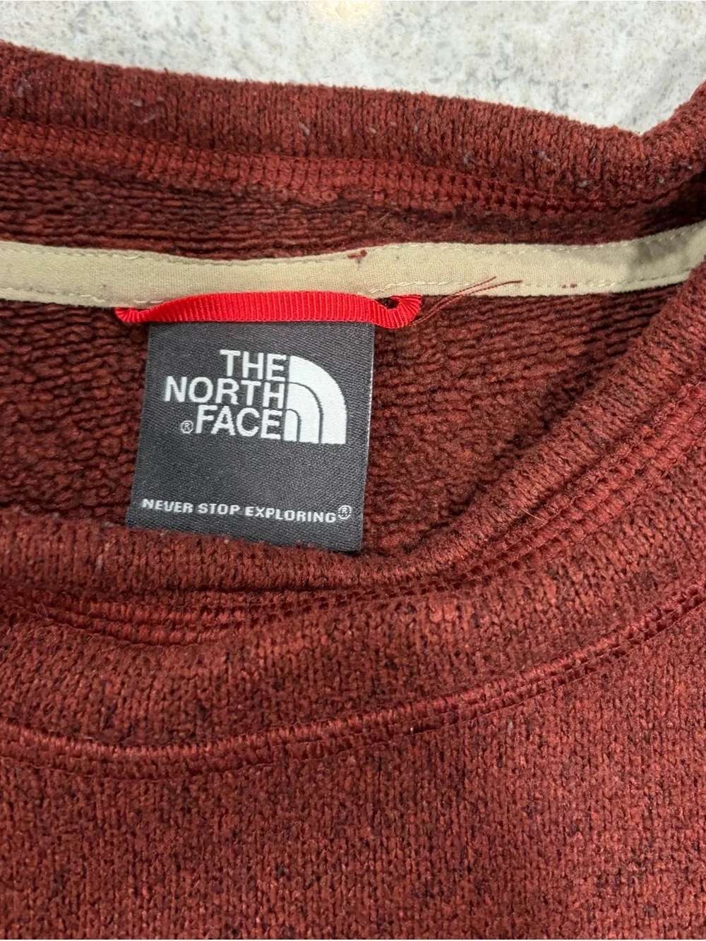 The North Face Men's Crewneck Sweater in Rust-XL